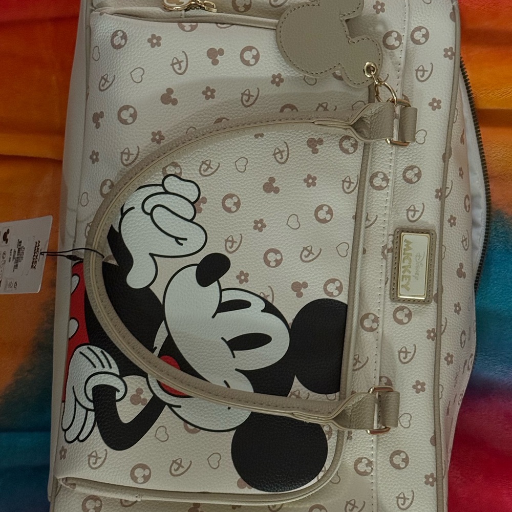 Primark Cream Weekender bag with Mickey Mouse Design